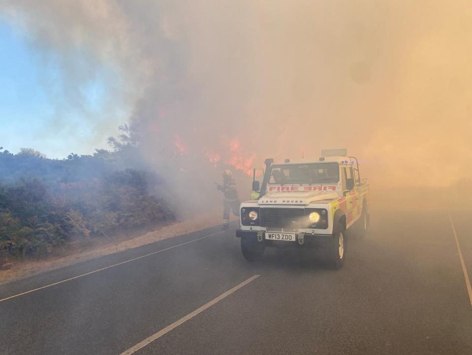 Countryside regions in Dorset are ‘tinder dry’, officers have warned (Swanage Fire Station)