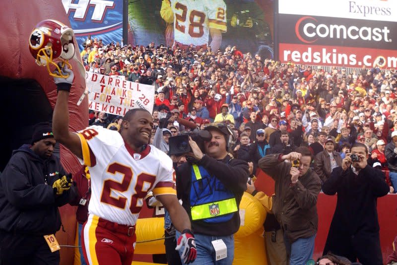 Longtime NFL cornerback Darrell Green spent his entire 20-year career with the Washington Redskins. File Photo by Roger L. Wollenberg/UPI