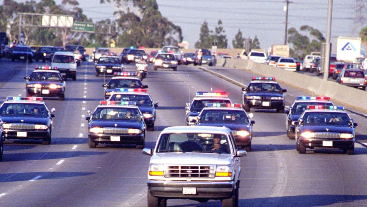 oj simpson chase