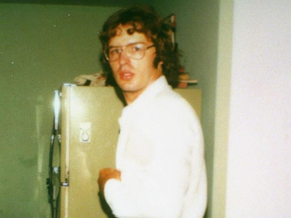 A photo of David Koresh taken at the Mount Carmel compound of the Branch Davidians cult near Waco, Texas in 1981