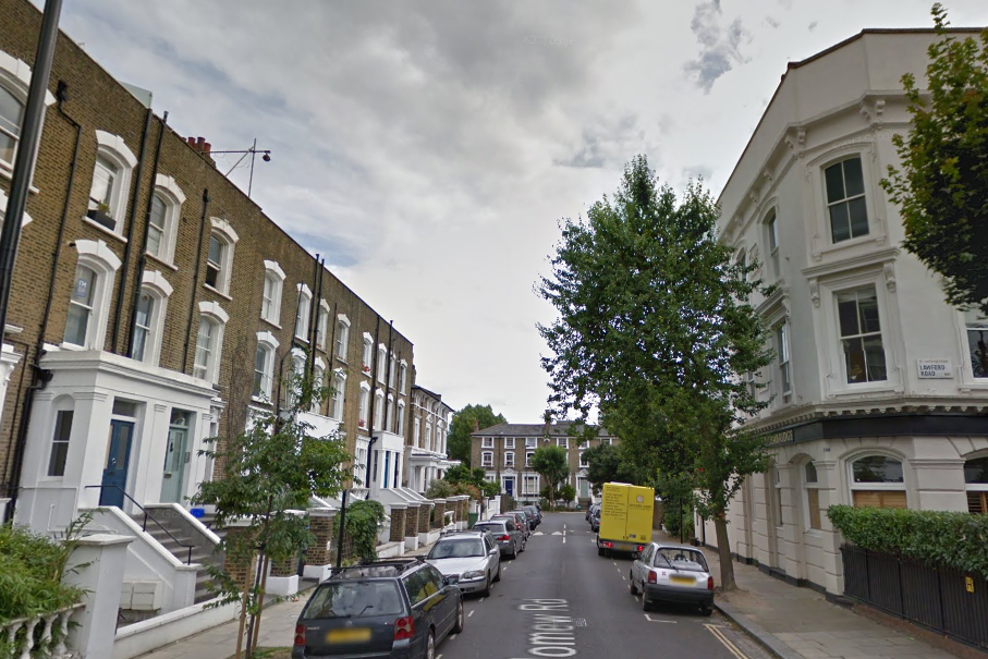 Bartholomew Road: The north London street was evacuated after a suspected World War Two bomb was found: Google