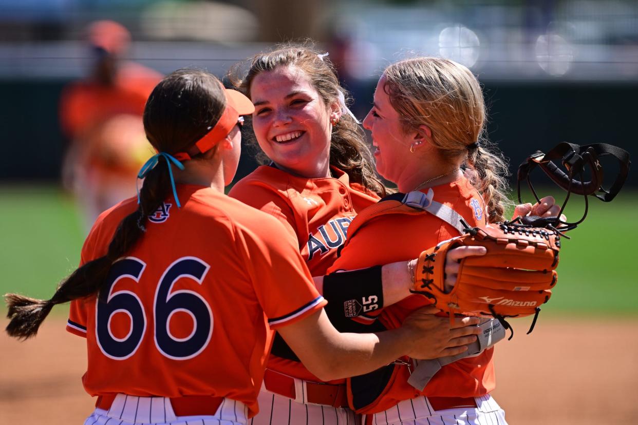 BATON ROUGE, LA - APRIL 14 - Auburn Pitcher Shelby Lowe (55) during the game between the Auburn Tigers and the #6 LSU Tigers at Tiger Park in Baton Rouge, LA on Sunday, April 14, 2024.

Photo by David Gray/Auburn Tigers