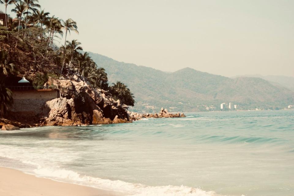 May is the best time to visit Puerto Vallarta for aquatic activities. 
pictured: the beach in Puerto Vallarta