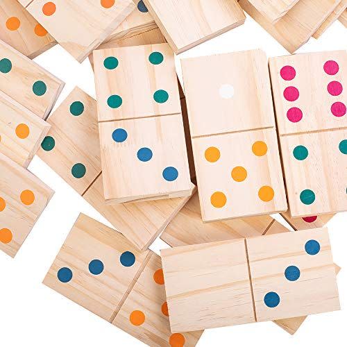 21) Giant Outdoor Wooden Dominoes