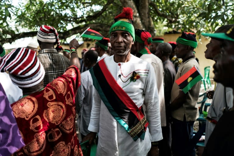 Veterans of the Nigerian civil war -- many Igbo complain that they were excluded from economic and political power during the long years of military government