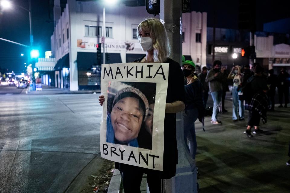 <p>Ma’Khia Bryant, 16, was fatally shot on Tuesday</p> (EPA)