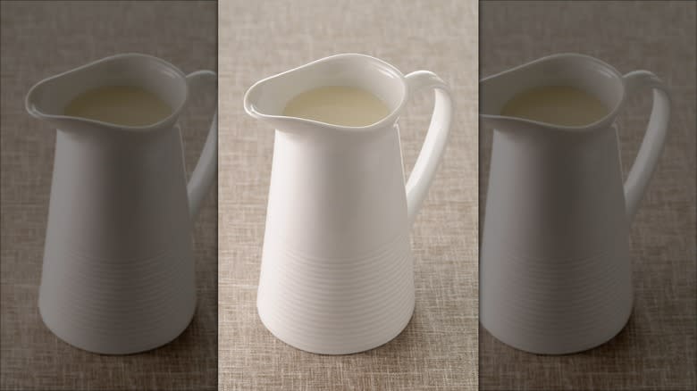 pitcher of cream