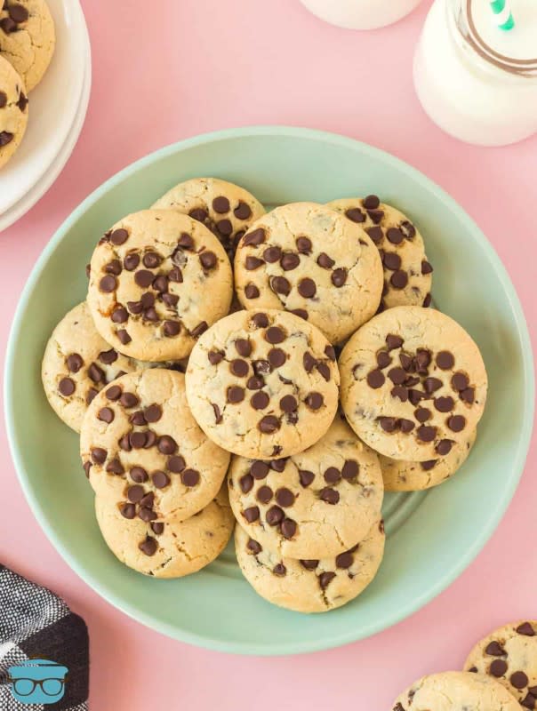 <p>The Country Cook</p><p>Super easy and absolutely tasty, these Chocolate Chip Cream Cheese Cookies are thick, soft and full of chocolate!</p><p><strong>Get the recipe: <a href="https://www.thecountrycook.net/chocolate-chip-cream-cheese-cookies/" rel="nofollow noopener" target="_blank" data-ylk="slk:Chocolate Chip Cream Cheese Cookies;elm:context_link;itc:0;sec:content-canvas" class="link rapid-noclick-resp">Chocolate Chip Cream Cheese Cookies</a></strong></p>