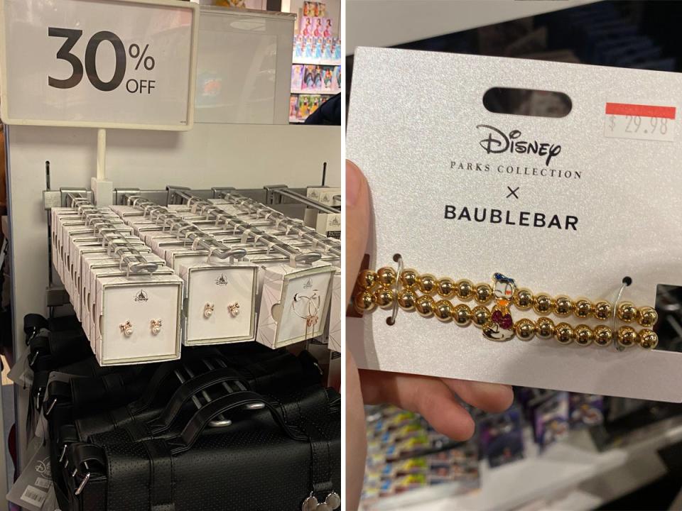 Jewelry at the Disney Outlet in Elizabeth, New Jersey.