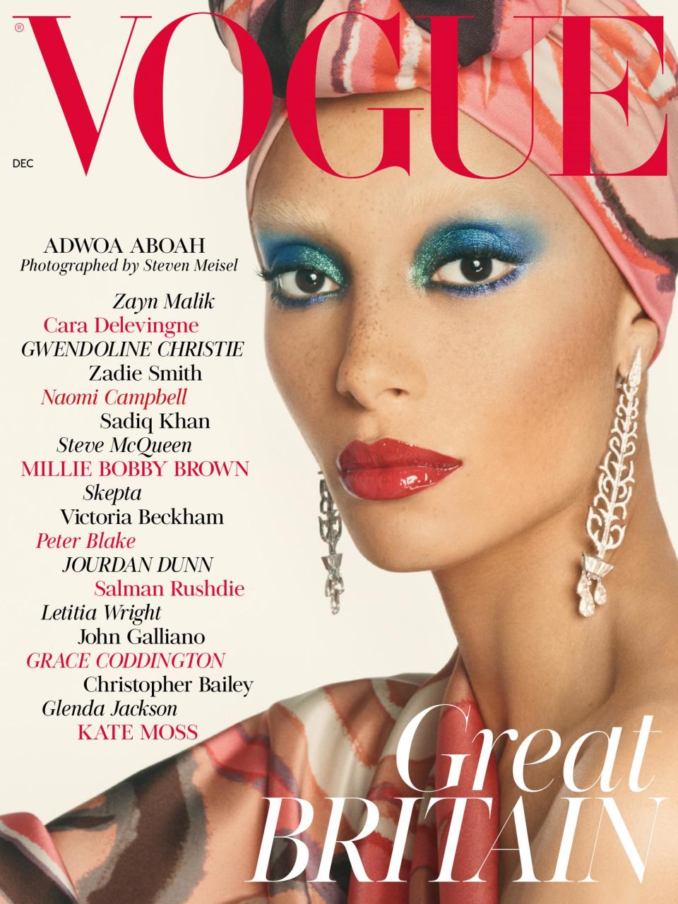 Enninful’s first Vogue with Adwoa Aboah (Steven Meisel)