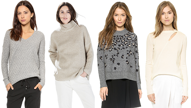 Neutral sweaters