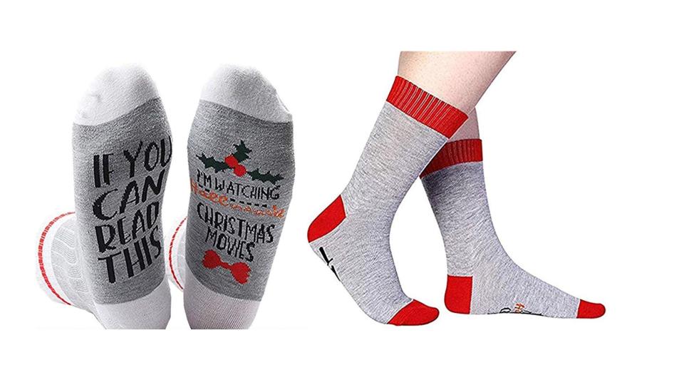 These cute socks also make great stocking stuffers.