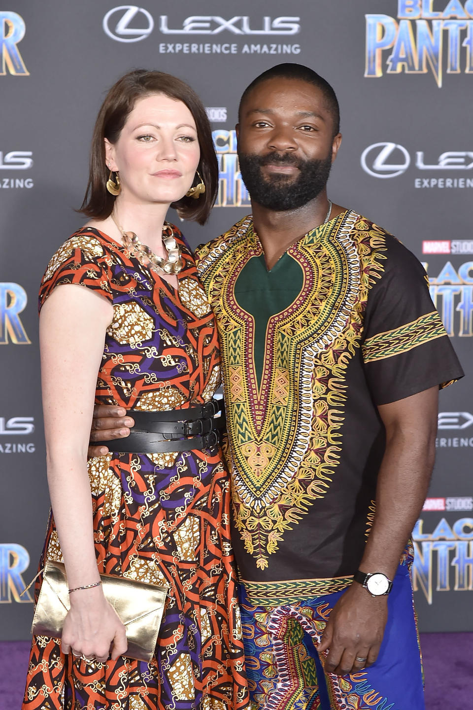 HOLLYWOOD, CA - JANUARY 29:  Jessica Oyelowo and David Oyelowo attend the Premiere Of Disney And Marvel's 'Black Panther' - Arrivals on January 29, 2018 in Hollywood, California.  (Photo by David Crotty/Patrick McMullan via Getty Images)