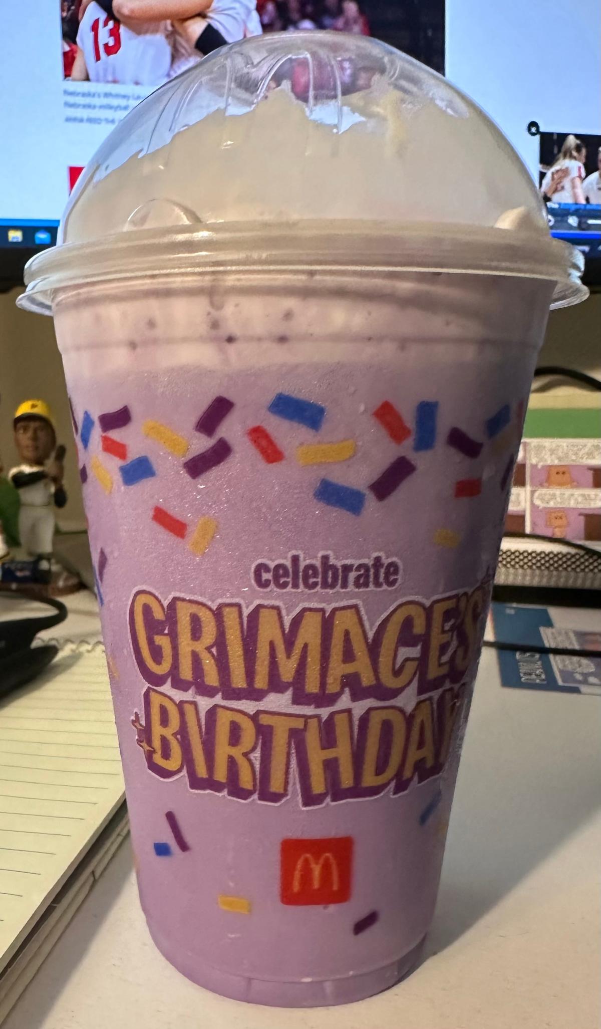 Mcdonalds Grimace Birthday Shake Has A Mysterious Flavor But We May Have Figured It Out 9866