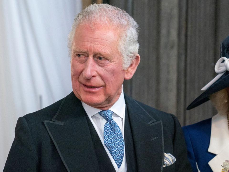 Prince Charles attends the Royal Maundy Service at St George's Chapel, in Windsor (REUTERS)