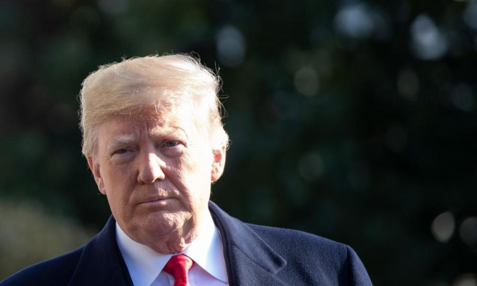 Trump on the South Lawn of the White House. The number of discrete federal prosecutor’s offices with investigations under way potentially targeting Trump continues to grow.