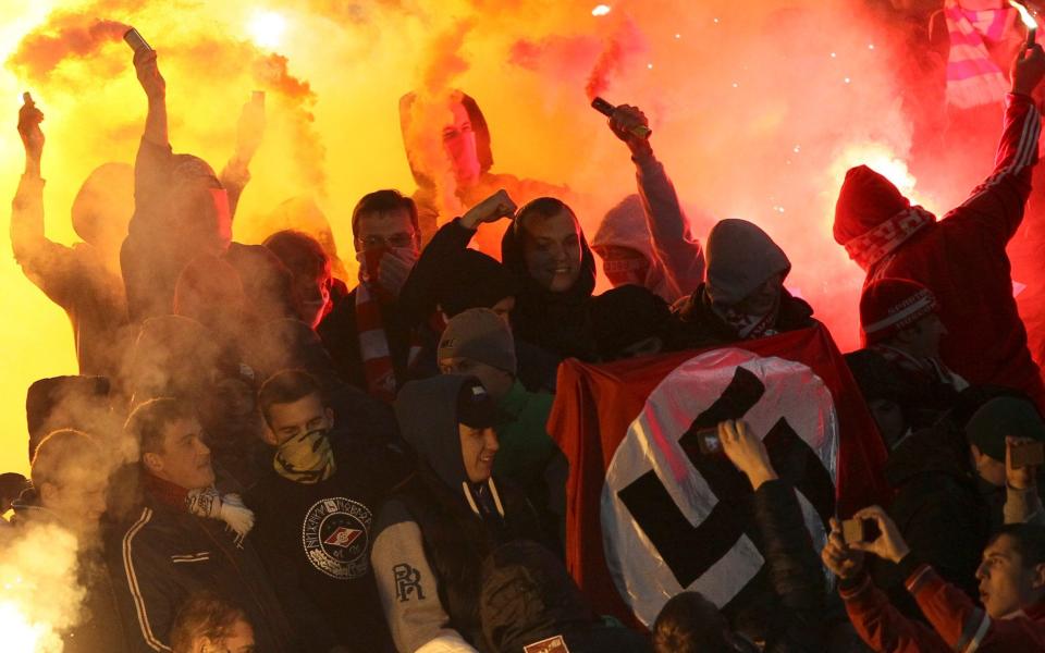 Neo-Nazi elements have historically played a role among Russian football hooligans - Vladimir Kutin/Reuters