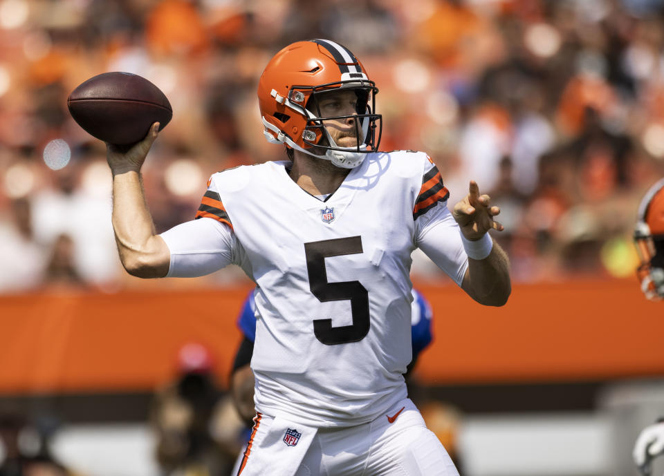 Case Keenum played under Kevin Stefanski in Minnesota and went 11-3 as a starter. (Scott Galvin/USA TODAY Sports)