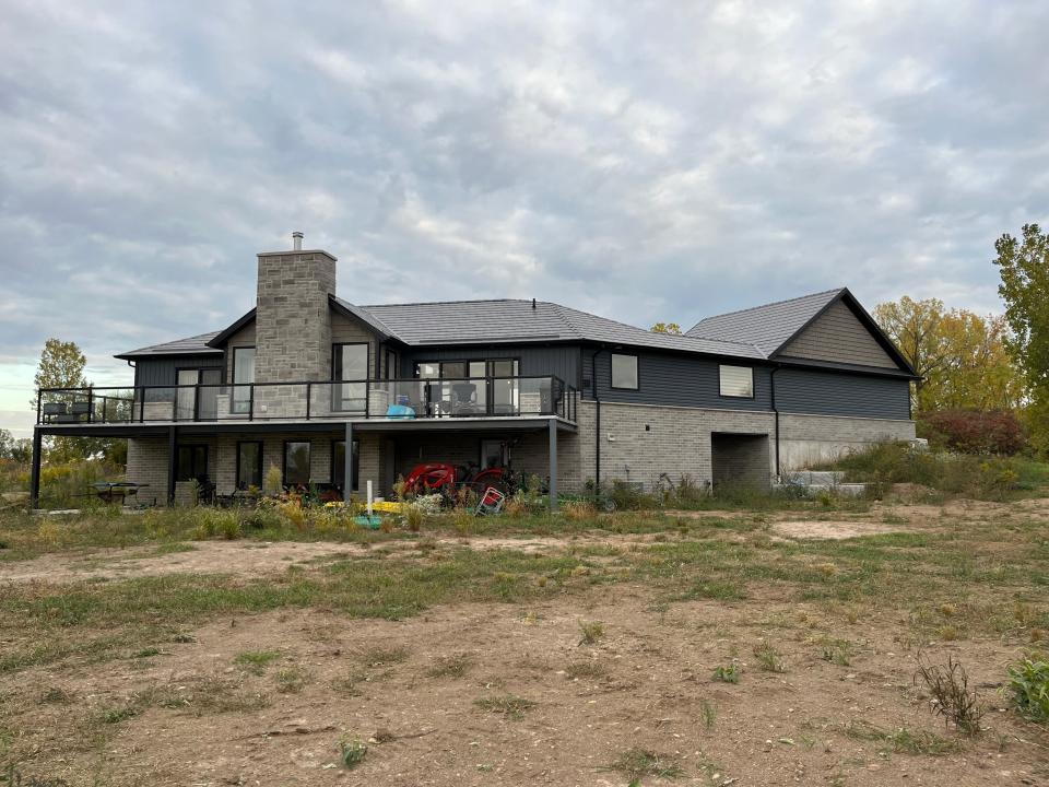 The Bultje family's backyard in Ontario, Canada.