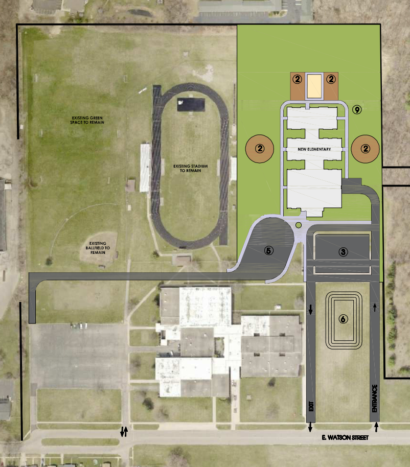 A new K-5 elementary building on the Opportunity High School campus in Albion is among a variety of improvements included in a new, $90 million bond proposal developed by Marshall Public Schools.