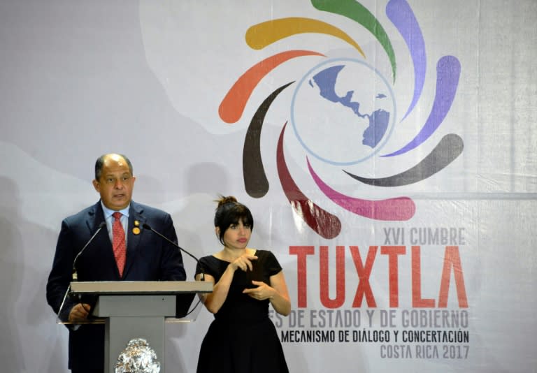 Costa Rica's President Luis Guillermo Solis Rivera said the region faces several problems that need joint action, including migration flows, human rights, organized crime and climate change