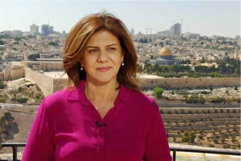 2022年5月11日，巴勒斯坦女記者阿布・阿克利赫（Shireen Abu Akleh）在約旦河西岸的耶寧（Jenin）遭到以色列軍警殺害（AP）