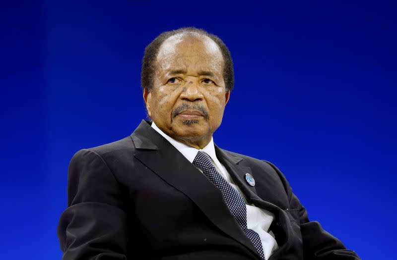 FILE PHOTO: Cameroon President Paul Biya attends the Paris Peace Forum
