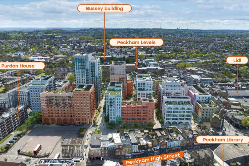 Aerial view of the Aylesham Centre redevelopment plans