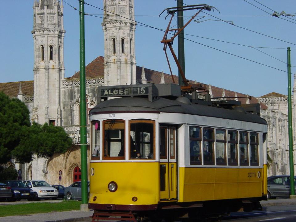 Welcome sight: Tram 28 in Lisbon (Simon Calder )