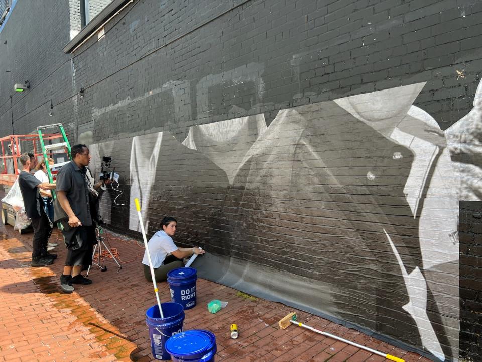 A new mural being created in Washington D.C. and set to be unveiled Wednesday is part of the Bring Our Families Home campaign and depicts hostages around the world. The project hopes to raise awareness of their plight.