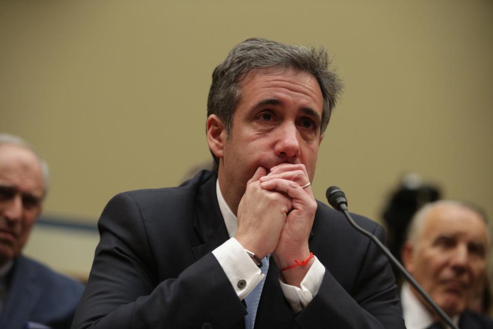Michael Cohen became emotional at times during his 2019 congressional testimony