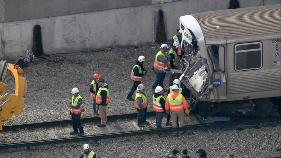 PHOTO: A CTA train collision injured several people, on Nov. 16, 2023, in Chicago. (WLS)