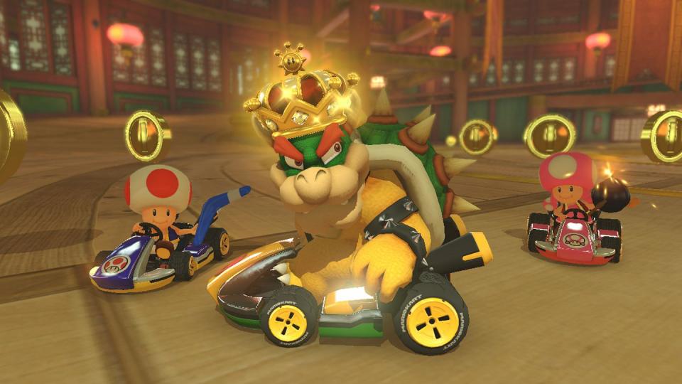 mario kart 8 deluxe bowser coin runners on nintendo switch