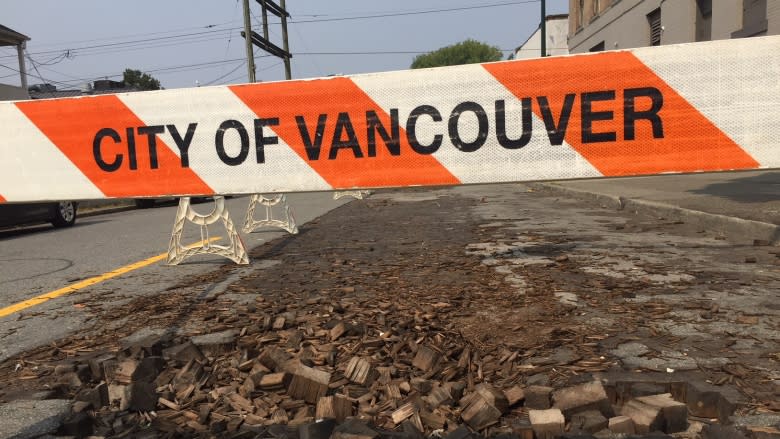 Century-old wood used to pave early Vancouver splintering in heat