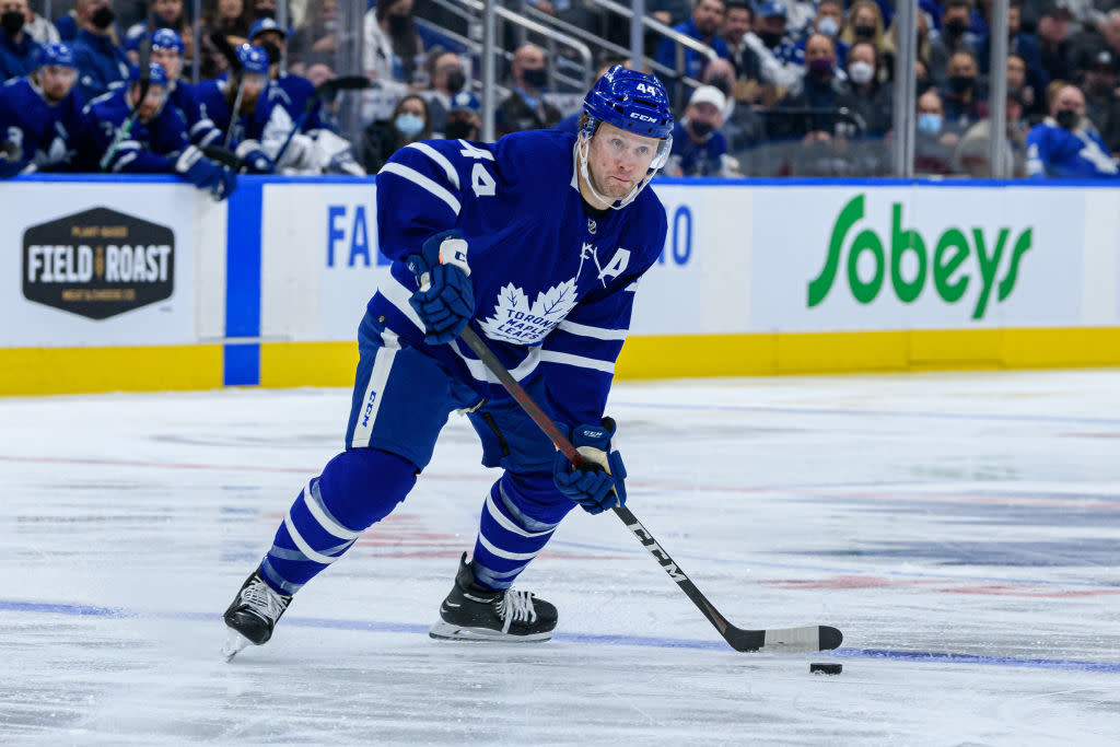 The Maple Leafs have locked up their top blueliner for eight more years. (Getty)