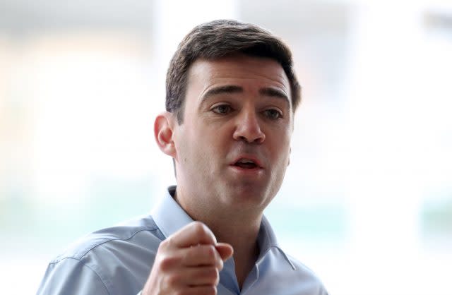 Greater Manchester's Mayor Andy Burnham (Peter Byrne/PA)