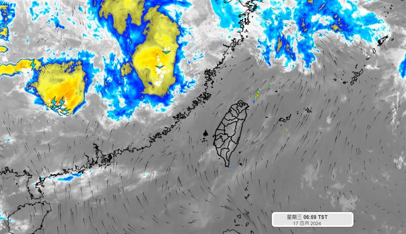 明晨鋒面通過，彭啟明提醒早出民眾留意雷陣雨。（圖／翻攝自氣象達人彭啟明 臉書）