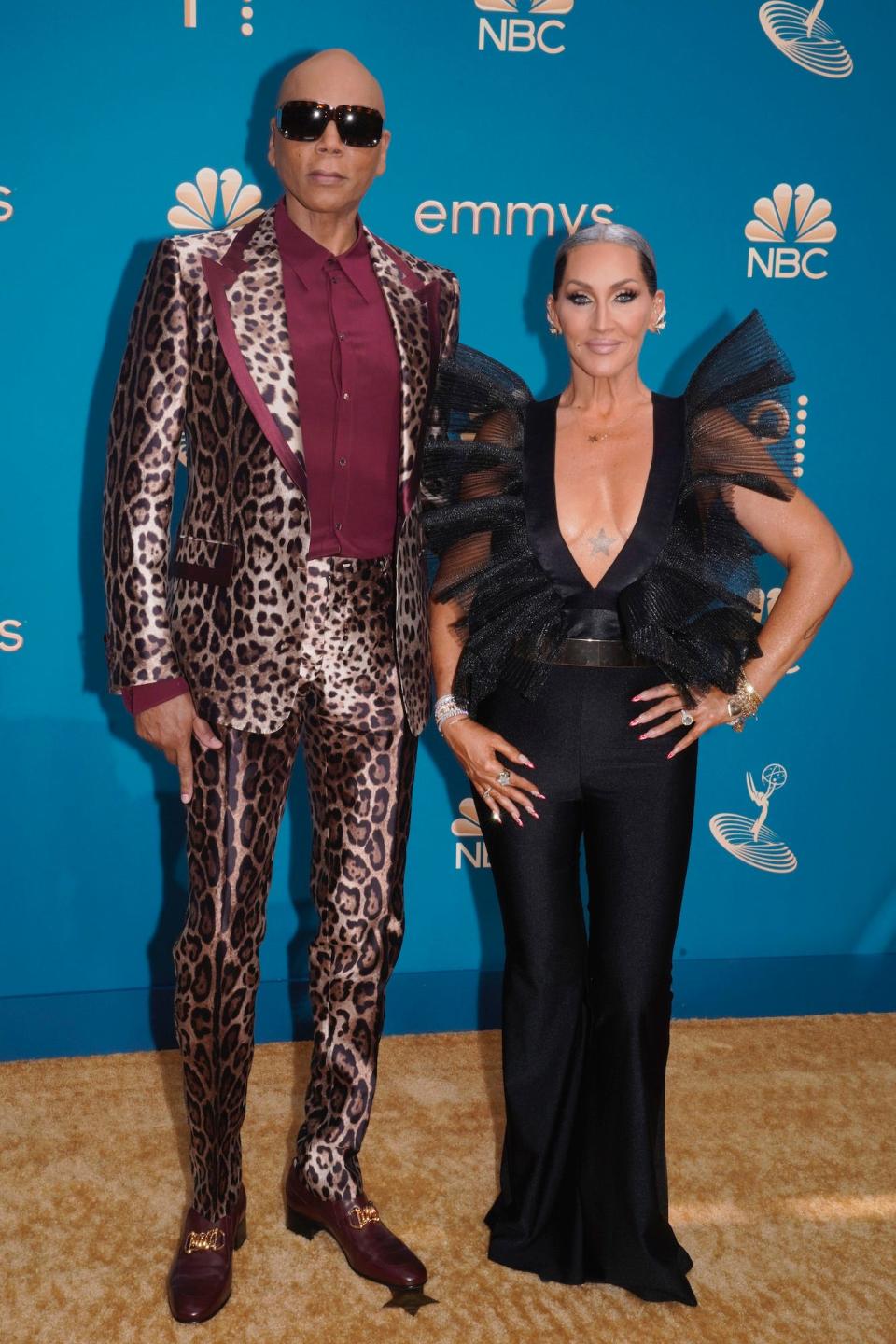 Ru Paul and Michelle Visage attend the 2022 Emmys.