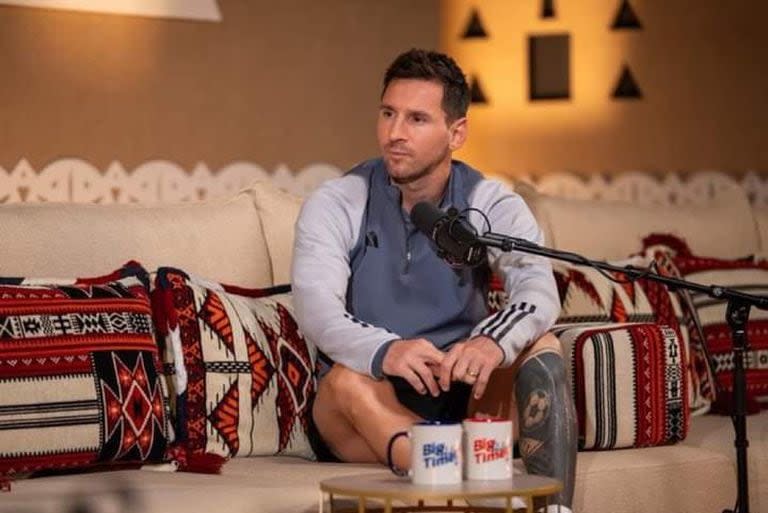 Lionel Messi, en la entrevista difundida por la TV de Arabia Saudita