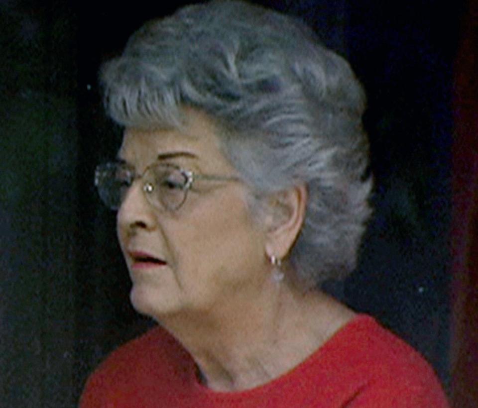 Carolyn Bryant Donham, seen in this image from video taken in 2004 by a "60 Minutes" video crew, is quoted in a 2017 book, “The Blood of Emmett Till,” as saying she lied about Till accosting her in 1955.