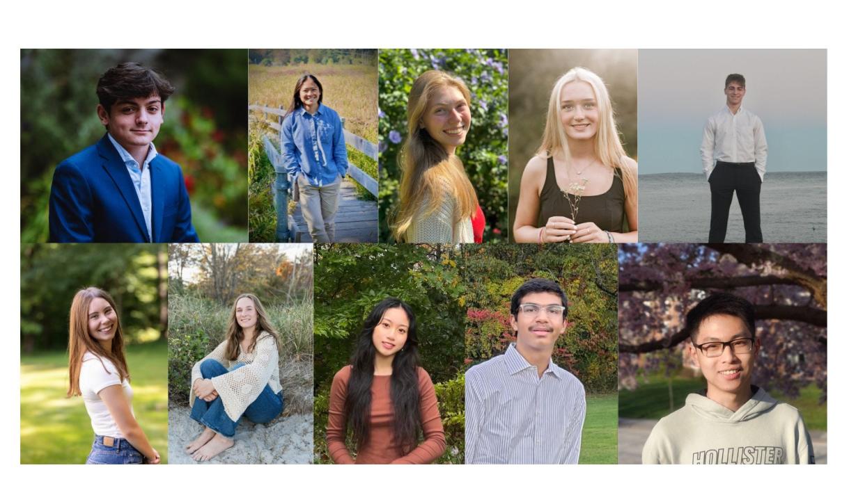 Exeter High School names top 10 students in the Class of 2024.