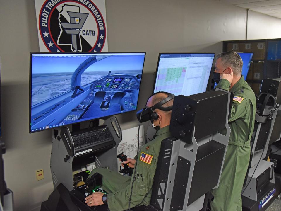 Air Force pilot training simulator