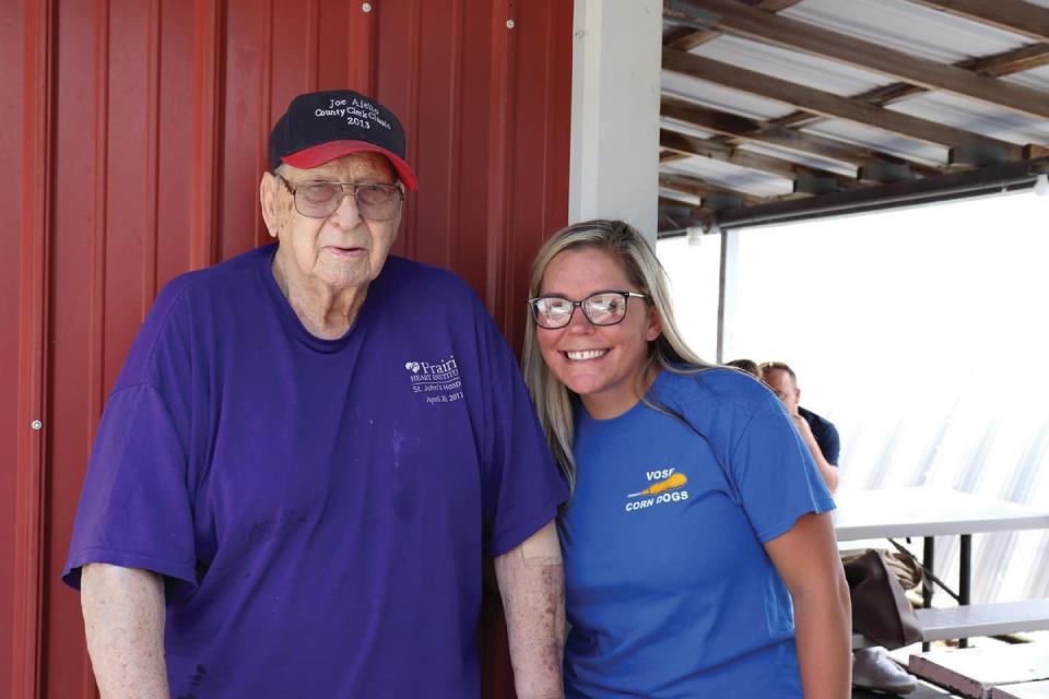 Bob Vose with his oldest granddaughter, Kelsie Vose