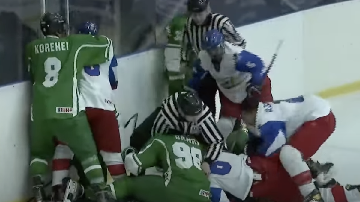 IIHF World Championship Division IV Iran, Kuwait brawl