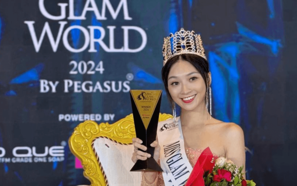 台灣佳麗高曼容獲得國際選美比賽「Miss Glam World」冠軍殊榮。（翻攝自高曼容IG）