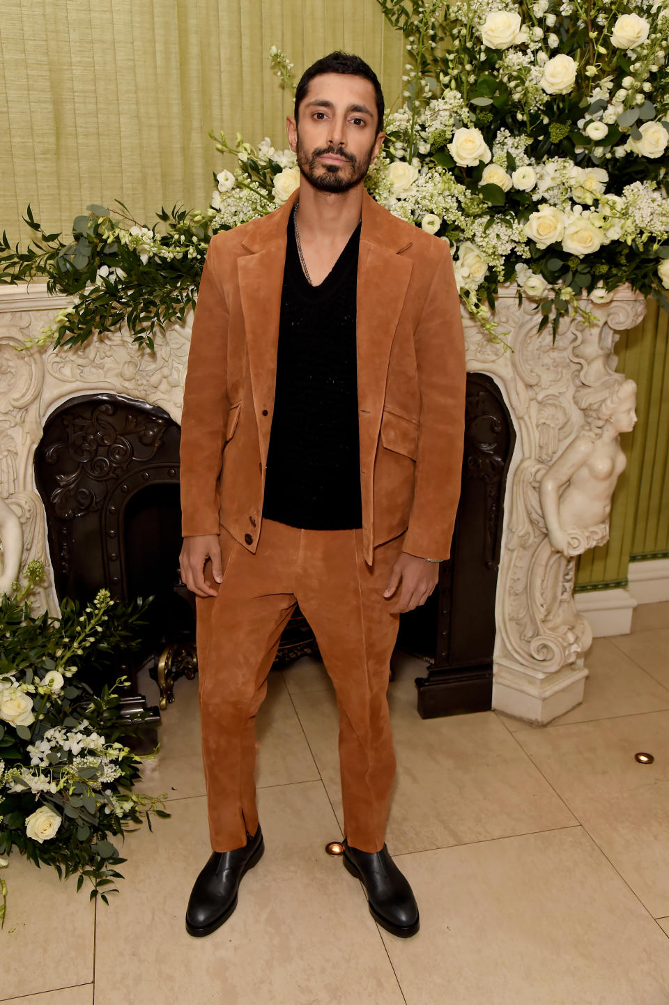 Riz Ahmed at the British Vogue and Tiffany &amp; Co. Fashion and Film Party.