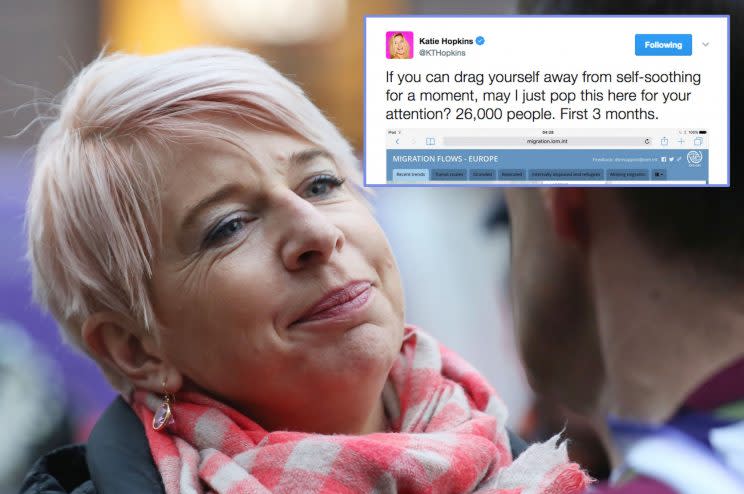 Katie Hopkins tweets about immigration following the London terror attack that was carried out by a British man (Photo: PA)