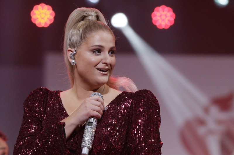 Meghan Trainor and Jimmy Fallon released a music video for their holiday song "Wrap Me Up." File Photo by John Angelillo/UPI