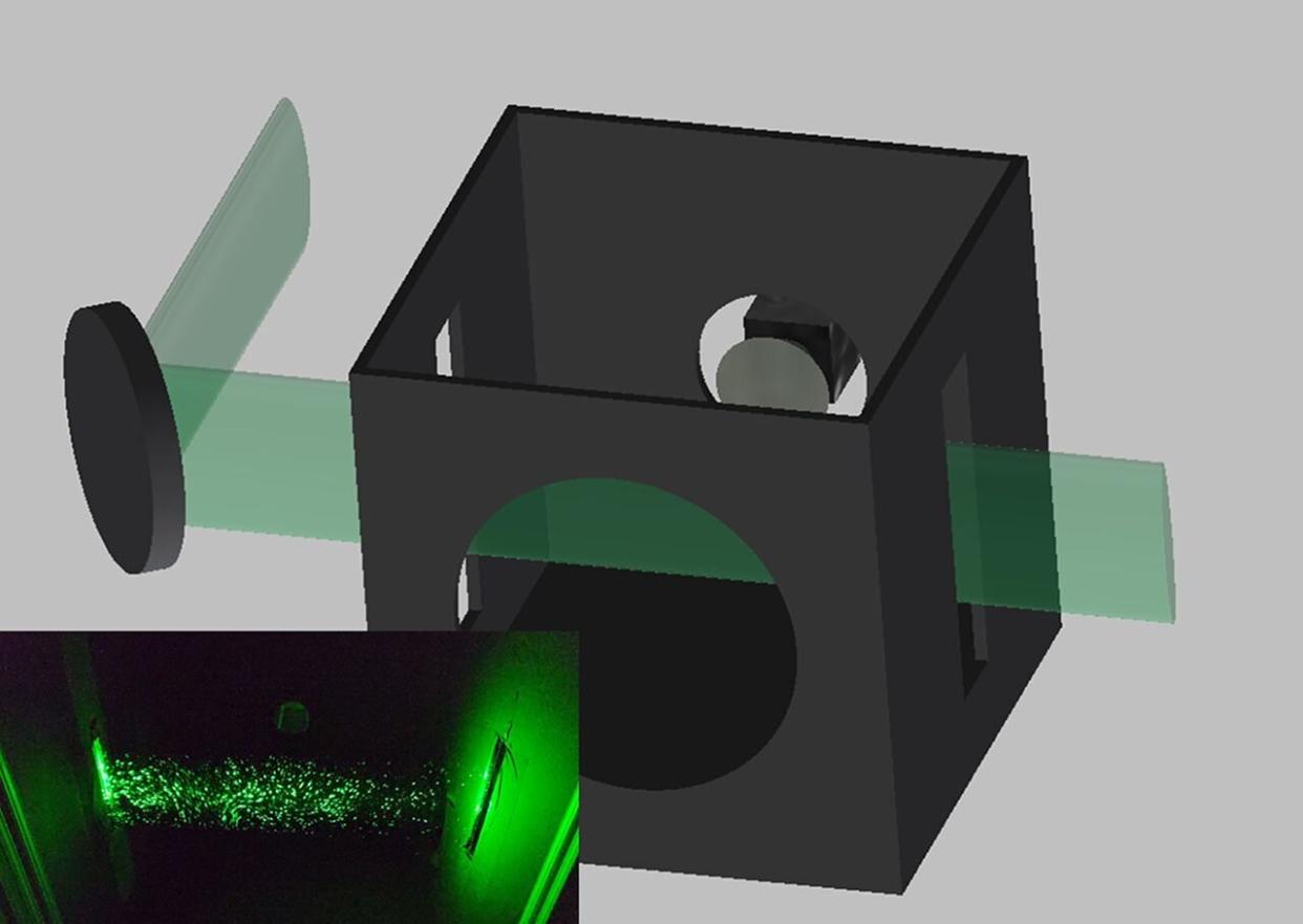 A diagram of the study's setup.