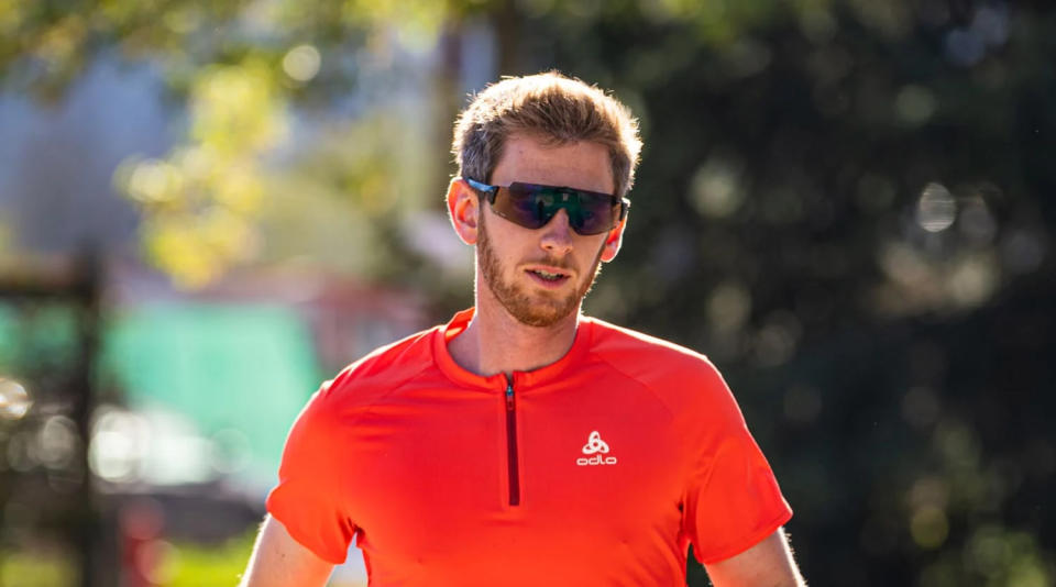 Runner wearing the ENGO 2 Smart Glasses